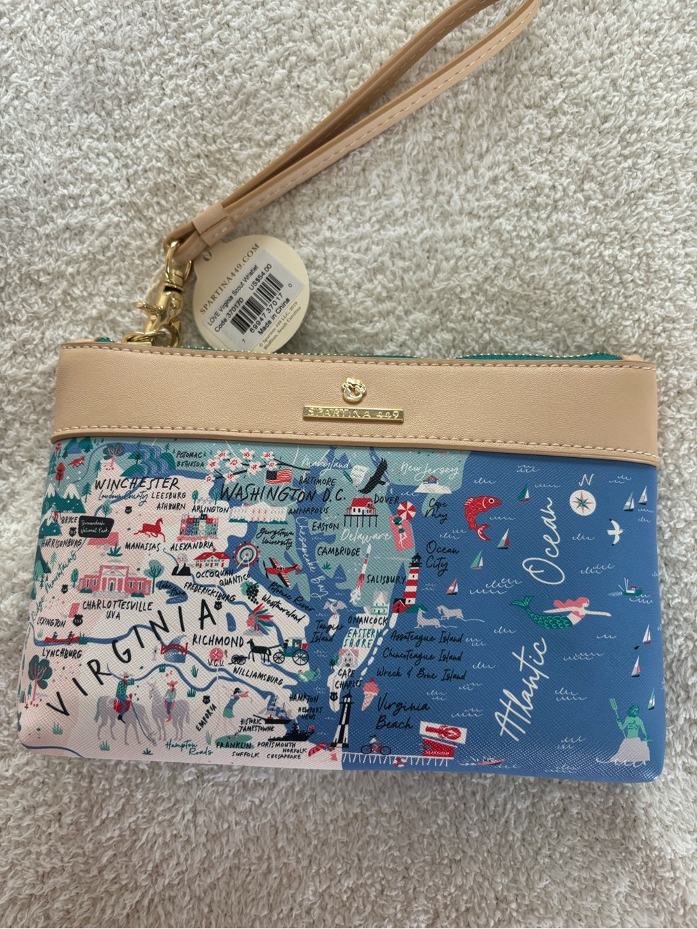 Spartina 449 LOVE Virginia Scout Wallet NWT
